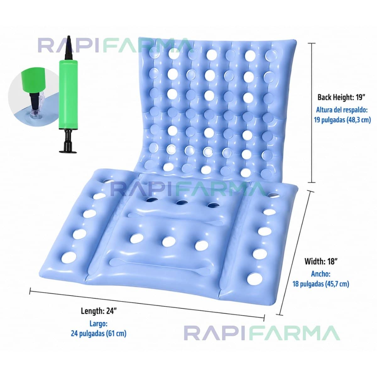 Cojín Inflable Antiescaras para Asiento imagen 3