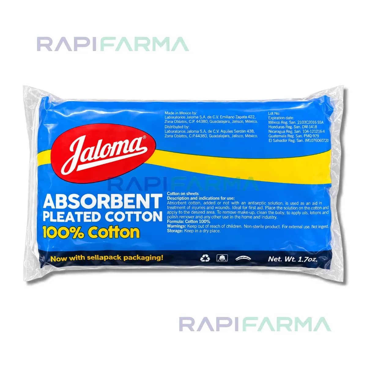 Algodón absorbente plisado 50g (Jaloma)