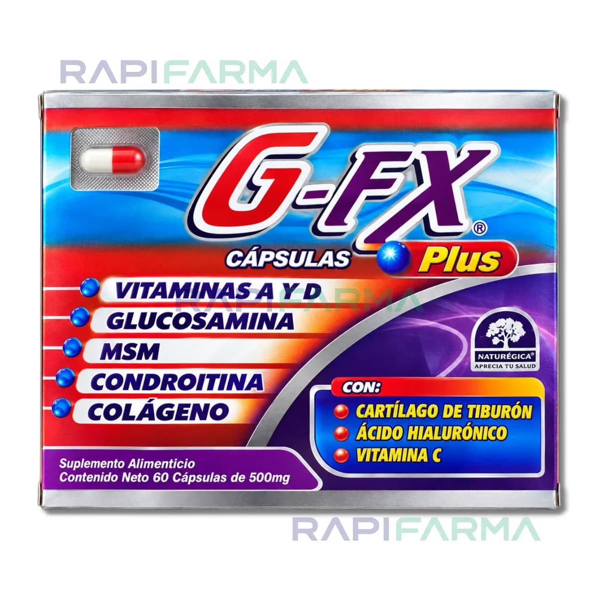 G FX Plus 500mg 60cap (Suplemento alimenticio)