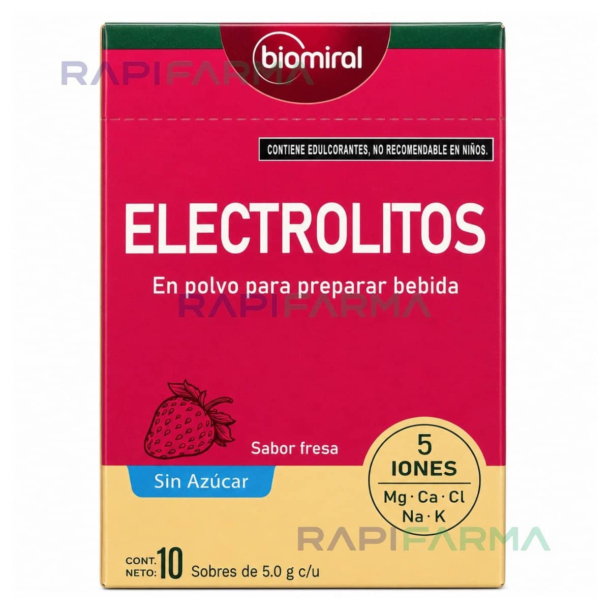 Sales de Rehidratación de Fresa 10 sobres (Biomeral)