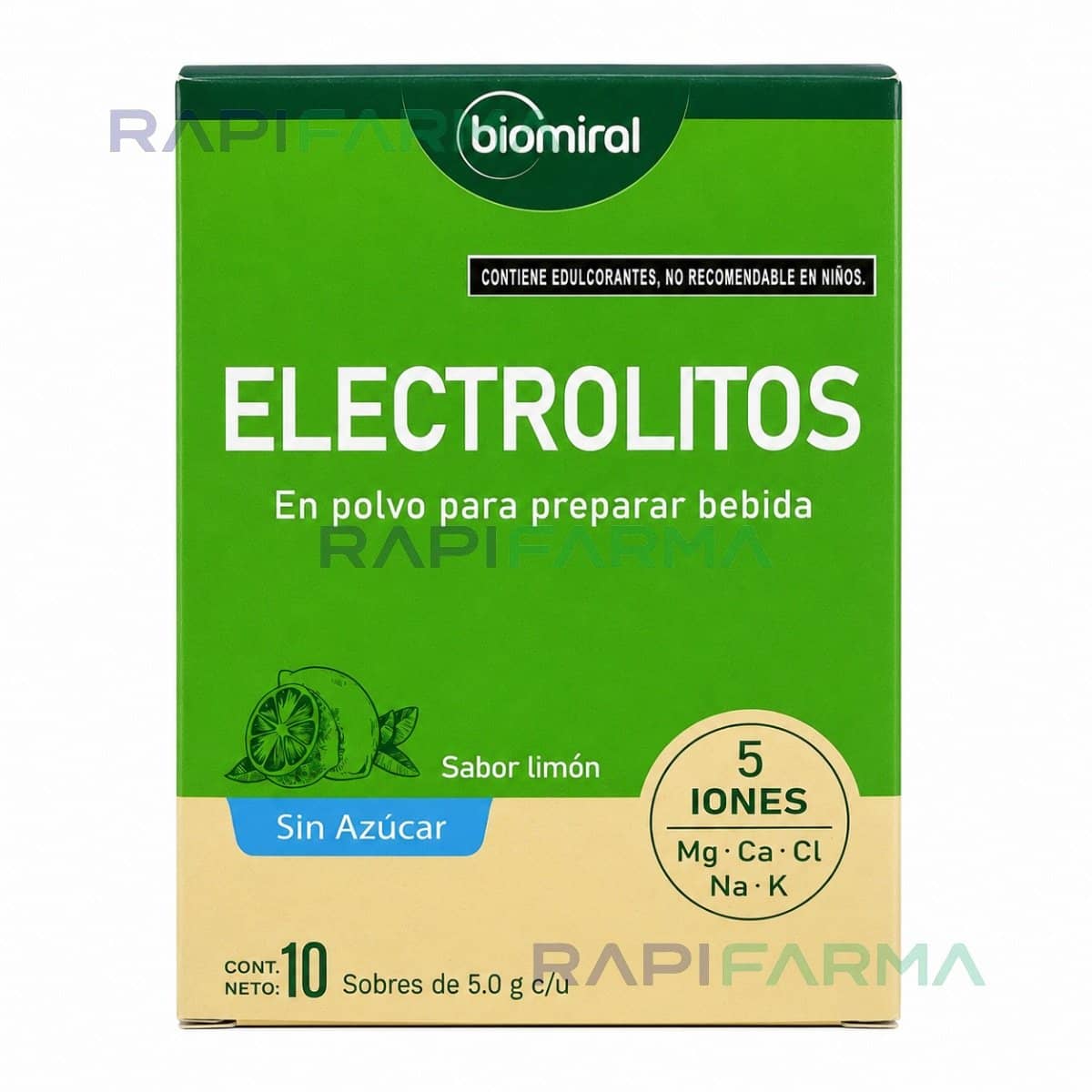 Sales de Rehidratación de Limón 10 sobres (Biomeral)