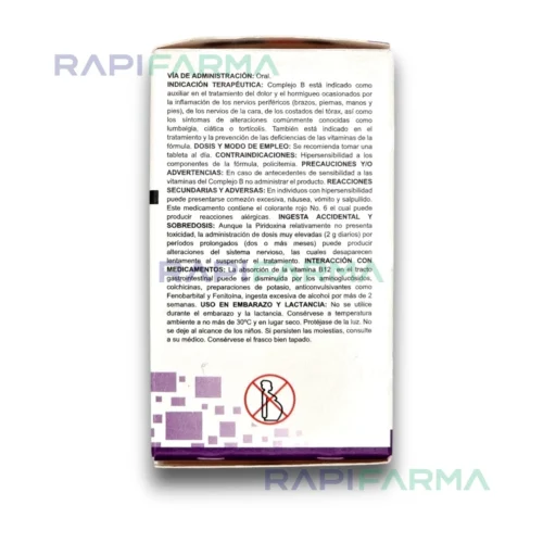 Tiamina Piridoxina Cianocobalamina. Complejo B 2.1