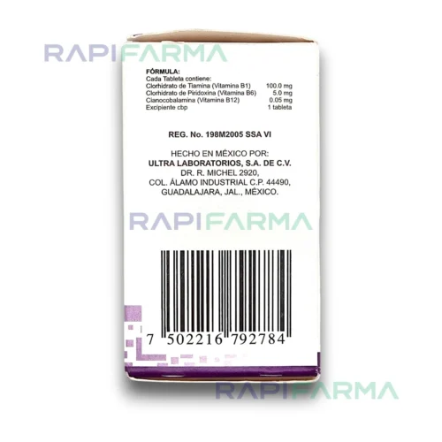 Tiamina Piridoxina Cianocobalamina. Complejo B 3.1